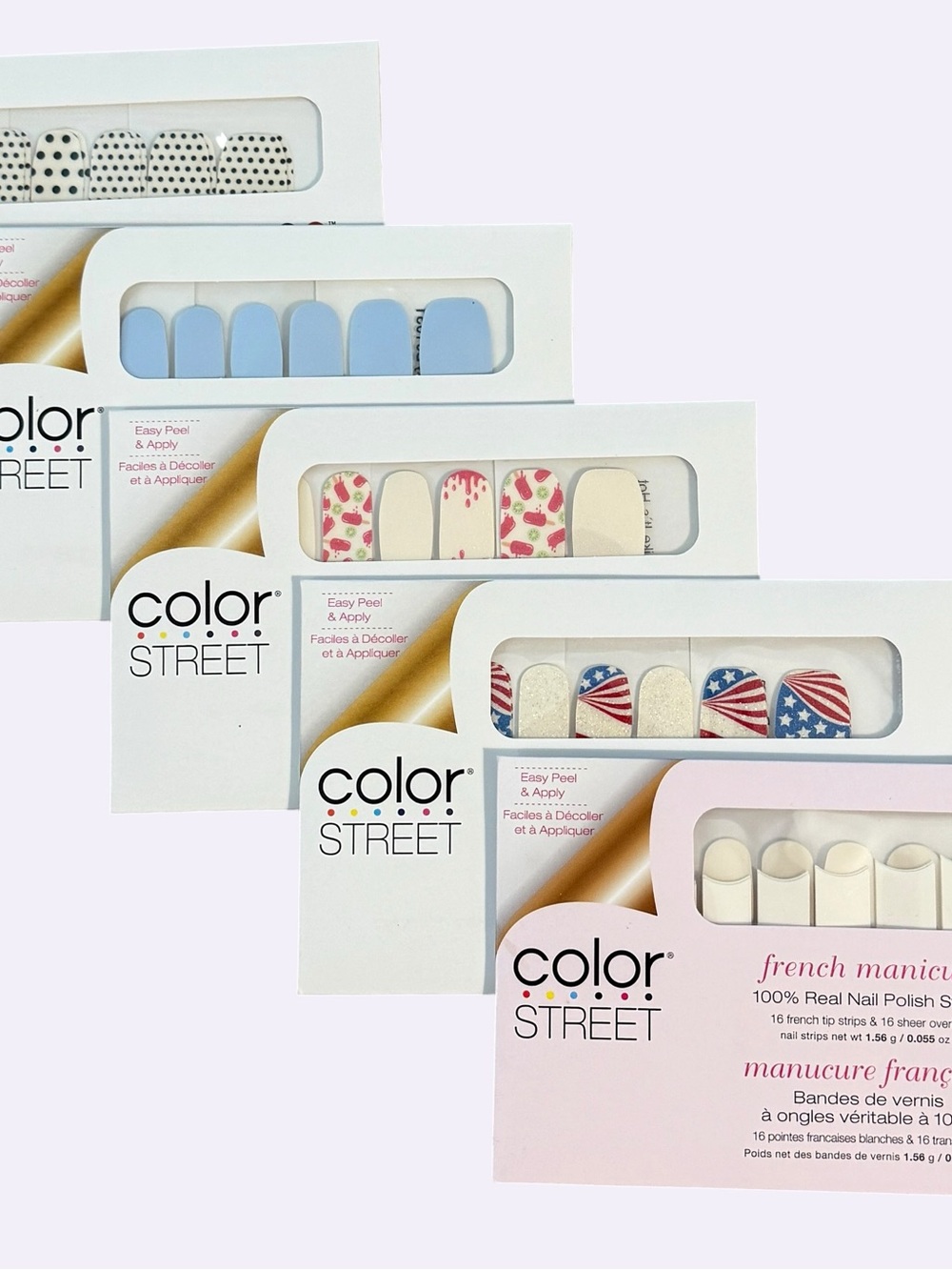 Five Color Street Nail Strips